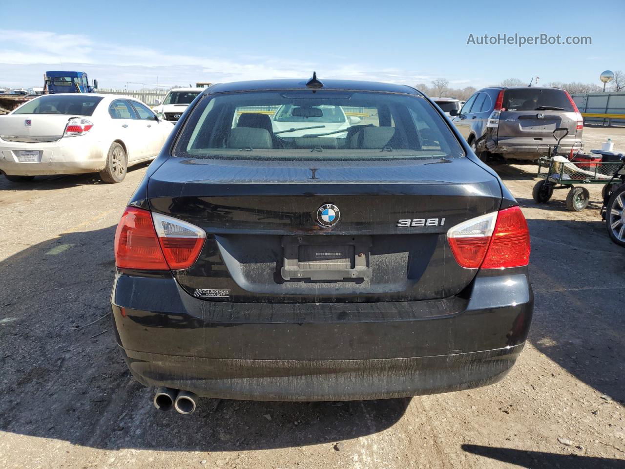 2008 Bmw 328 I Black vin: WBAVA33598PG40402