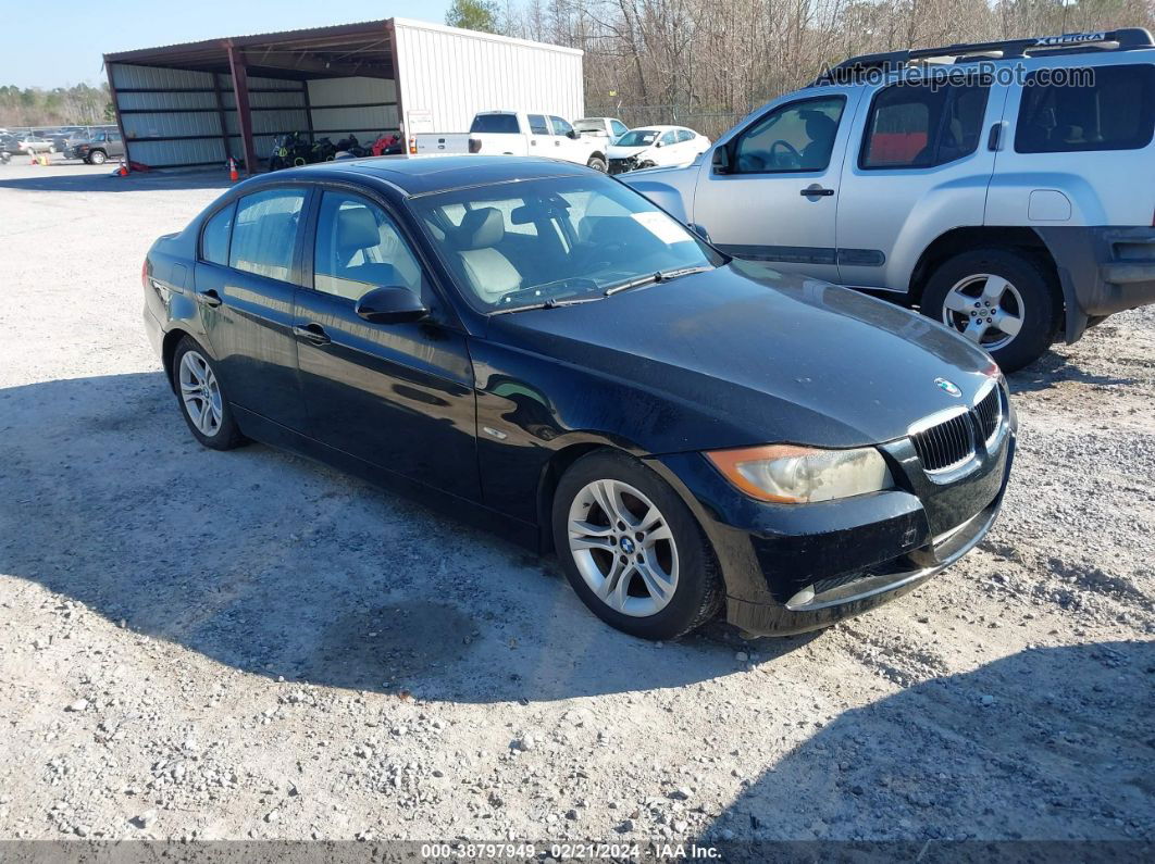 2008 Bmw 328i   Черный vin: WBAVA37508NL47135