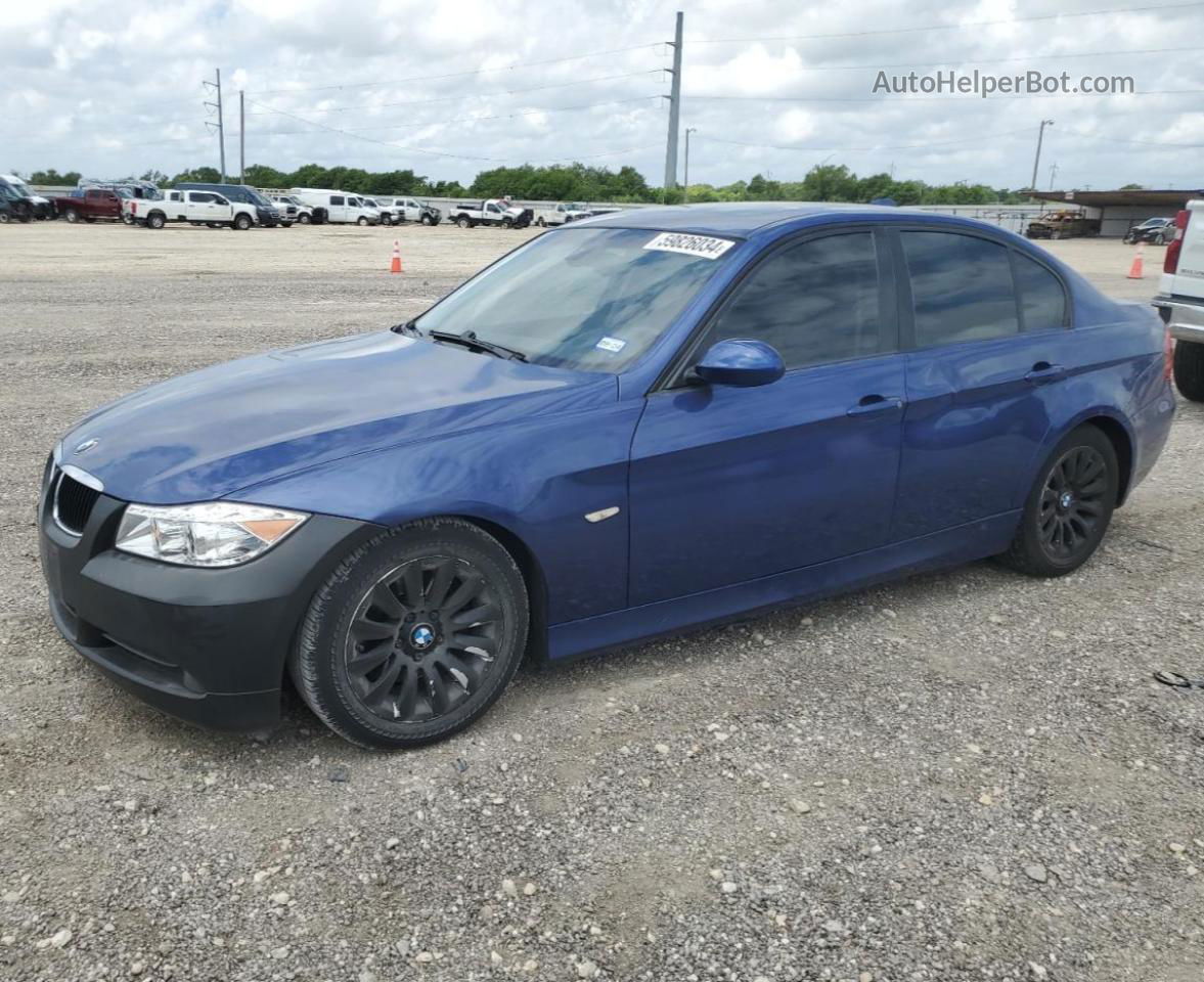 2008 Bmw 328 I Blue vin: WBAVA37508NL50908