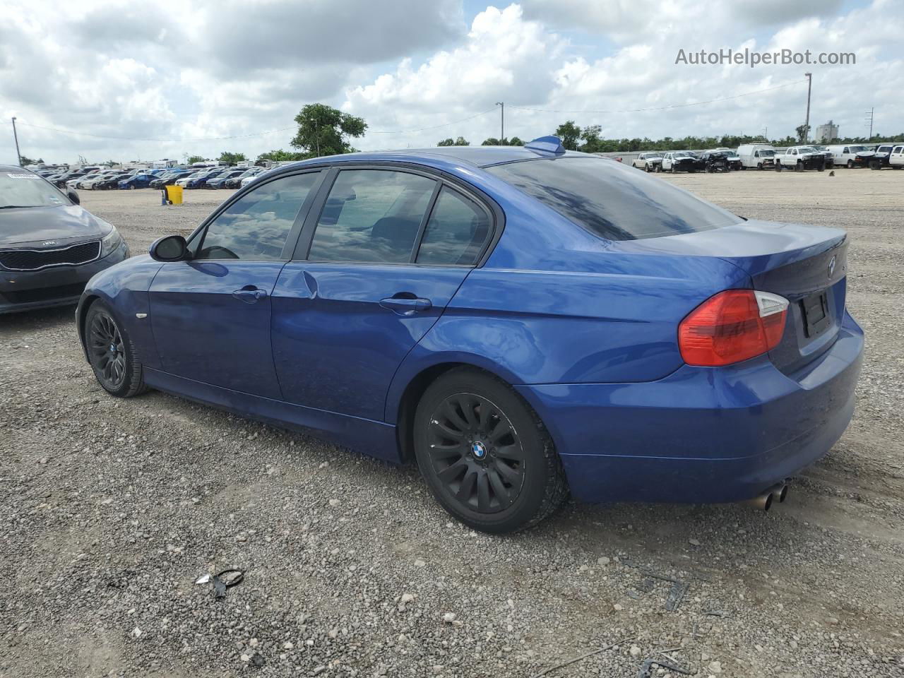 2008 Bmw 328 I Blue vin: WBAVA37508NL50908