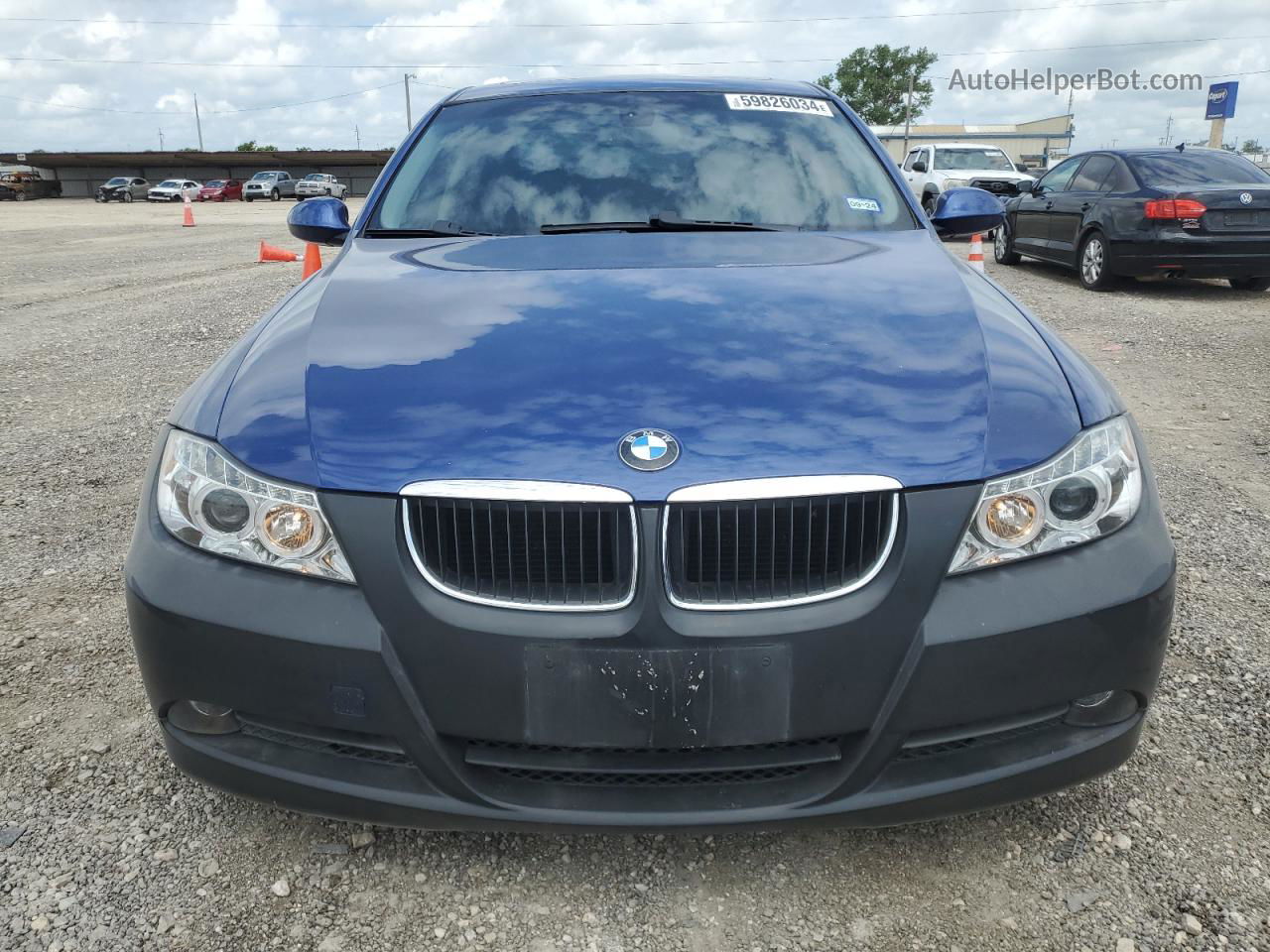 2008 Bmw 328 I Blue vin: WBAVA37508NL50908