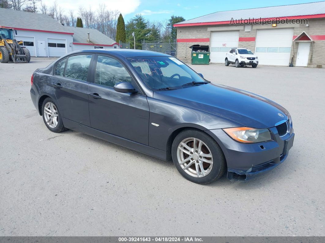 2008 Bmw 328i   Серый vin: WBAVA37508NL51332