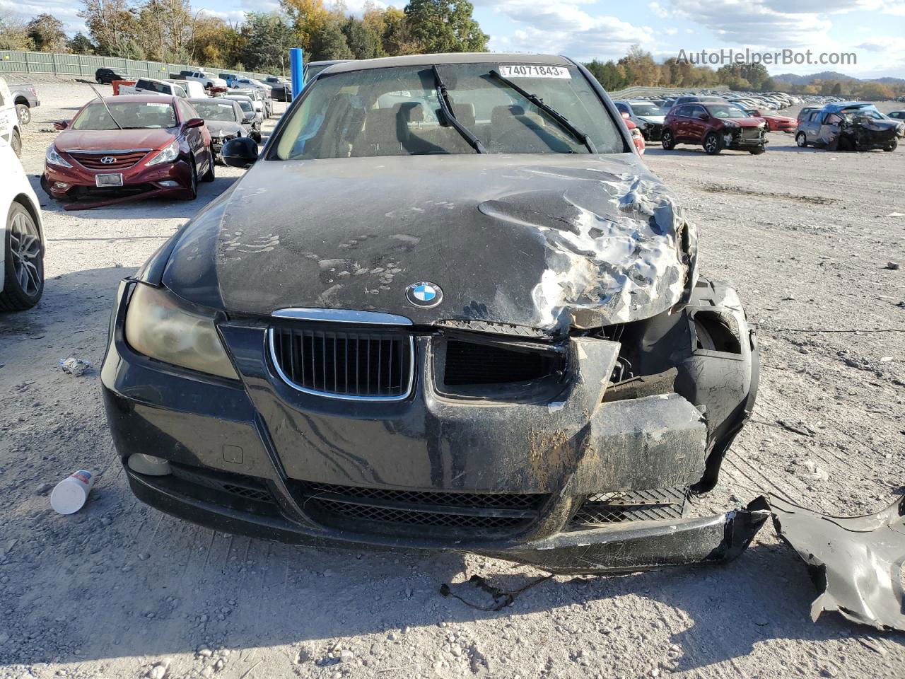 2008 Bmw 328 I Black vin: WBAVA37508NL55414