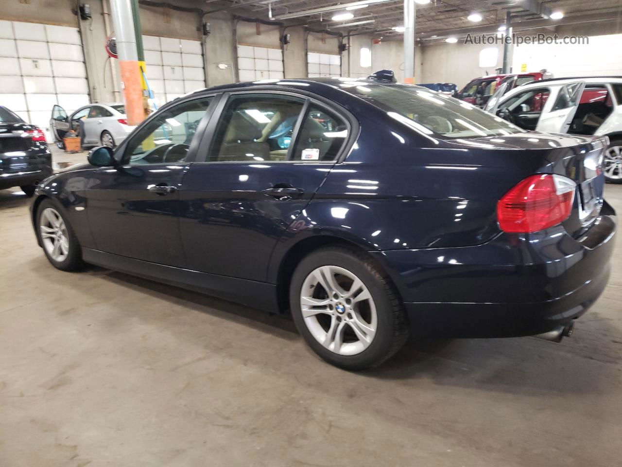 2008 Bmw 328 I Blue vin: WBAVA37518NL51579