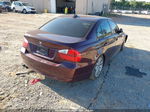 2008 Bmw 328i   Бордовый vin: WBAVA37518NL55051