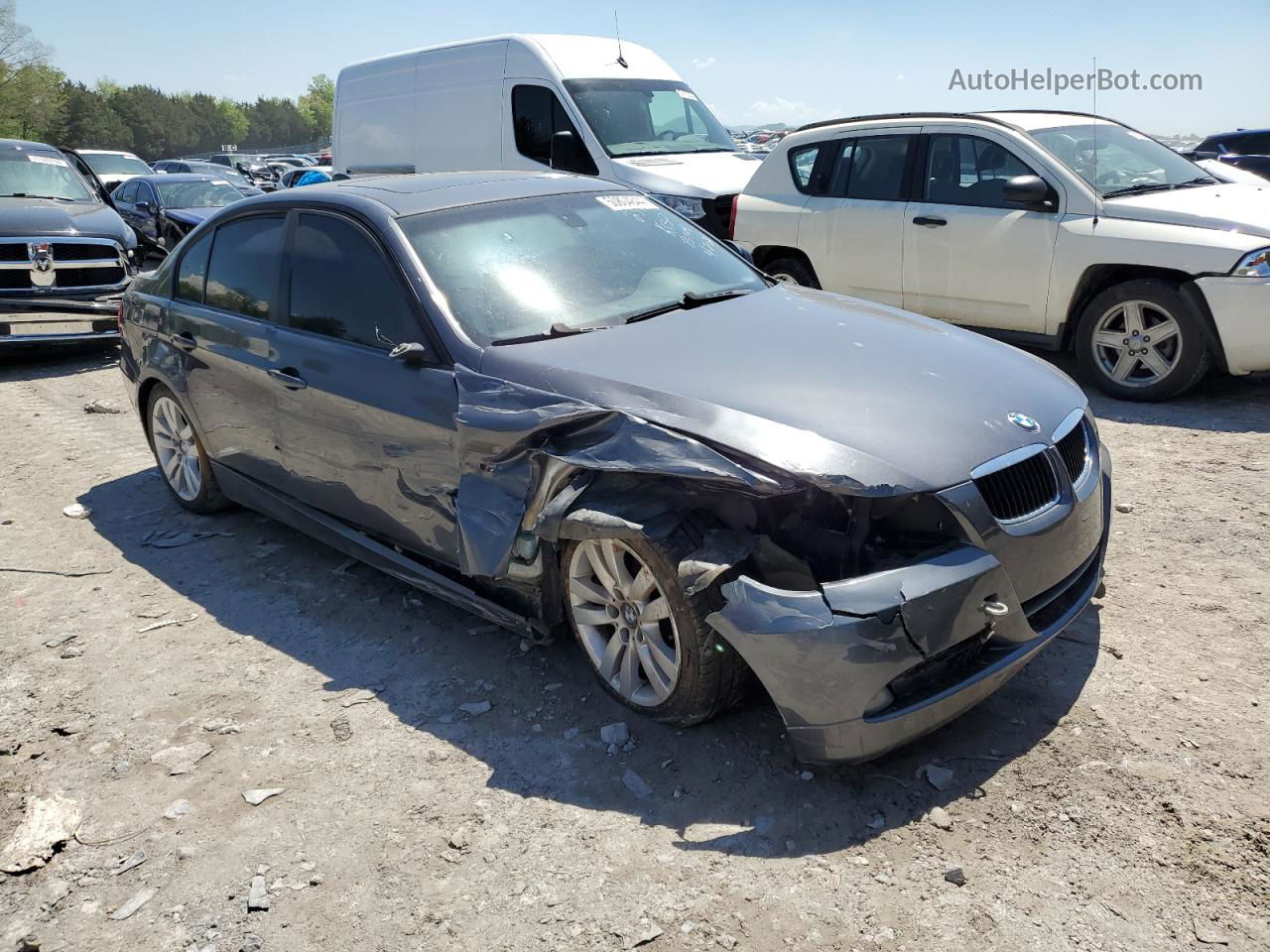 2008 Bmw 328 I Угольный vin: WBAVA37538ND55961