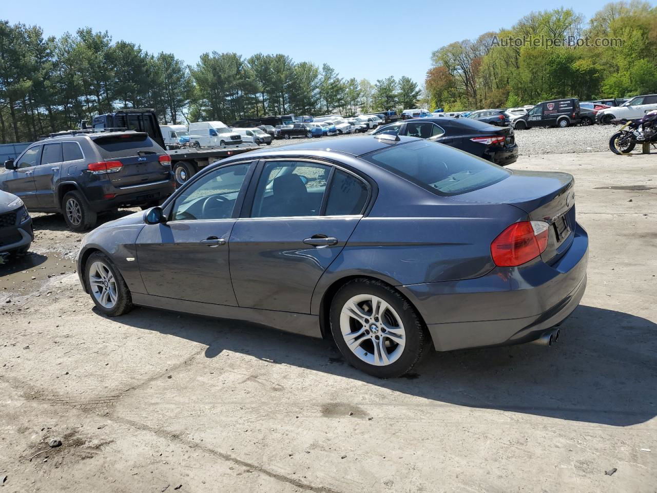 2008 Bmw 328 I Черный vin: WBAVA37538NL57626