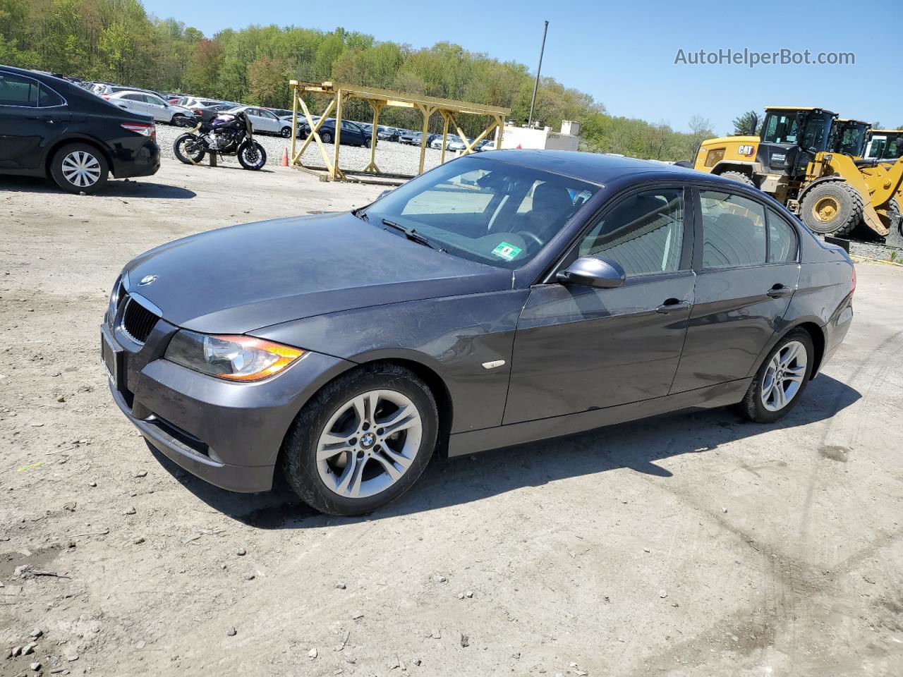 2008 Bmw 328 I Black vin: WBAVA37538NL57626