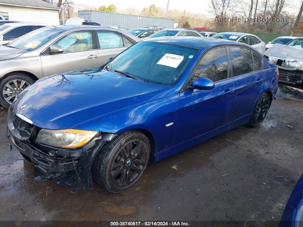 2008 Bmw 328i   Синий vin: WBAVA37538NL57948