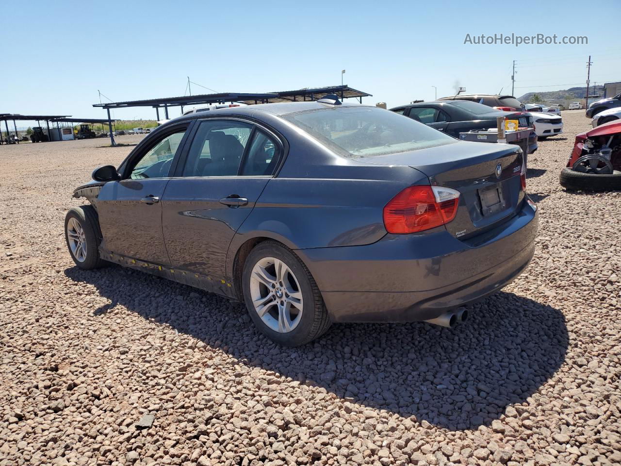 2008 Bmw 328 I Charcoal vin: WBAVA37548NL50197