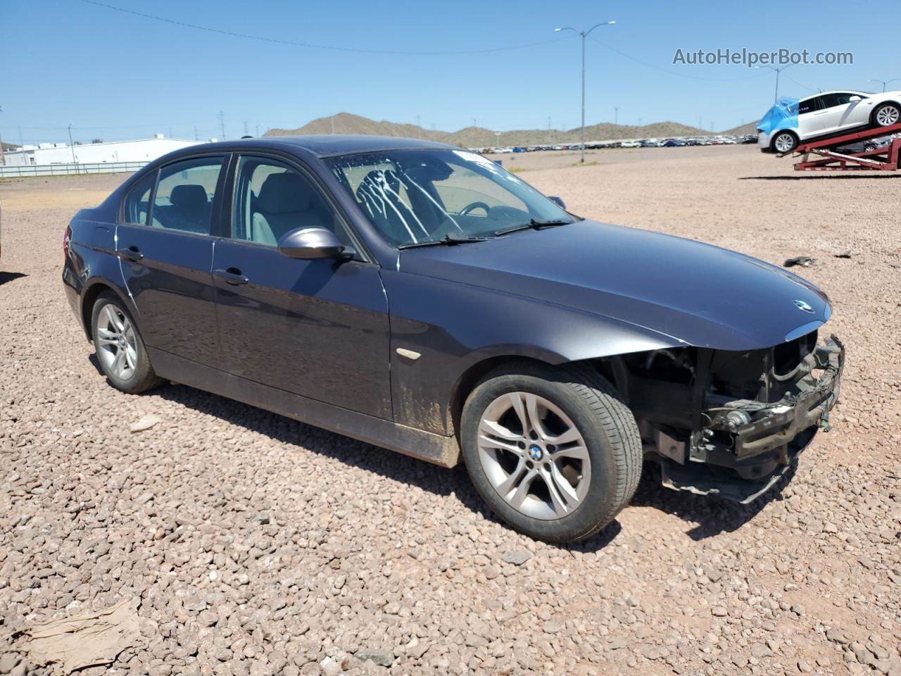 2008 Bmw 328 I Charcoal vin: WBAVA37548NL50197