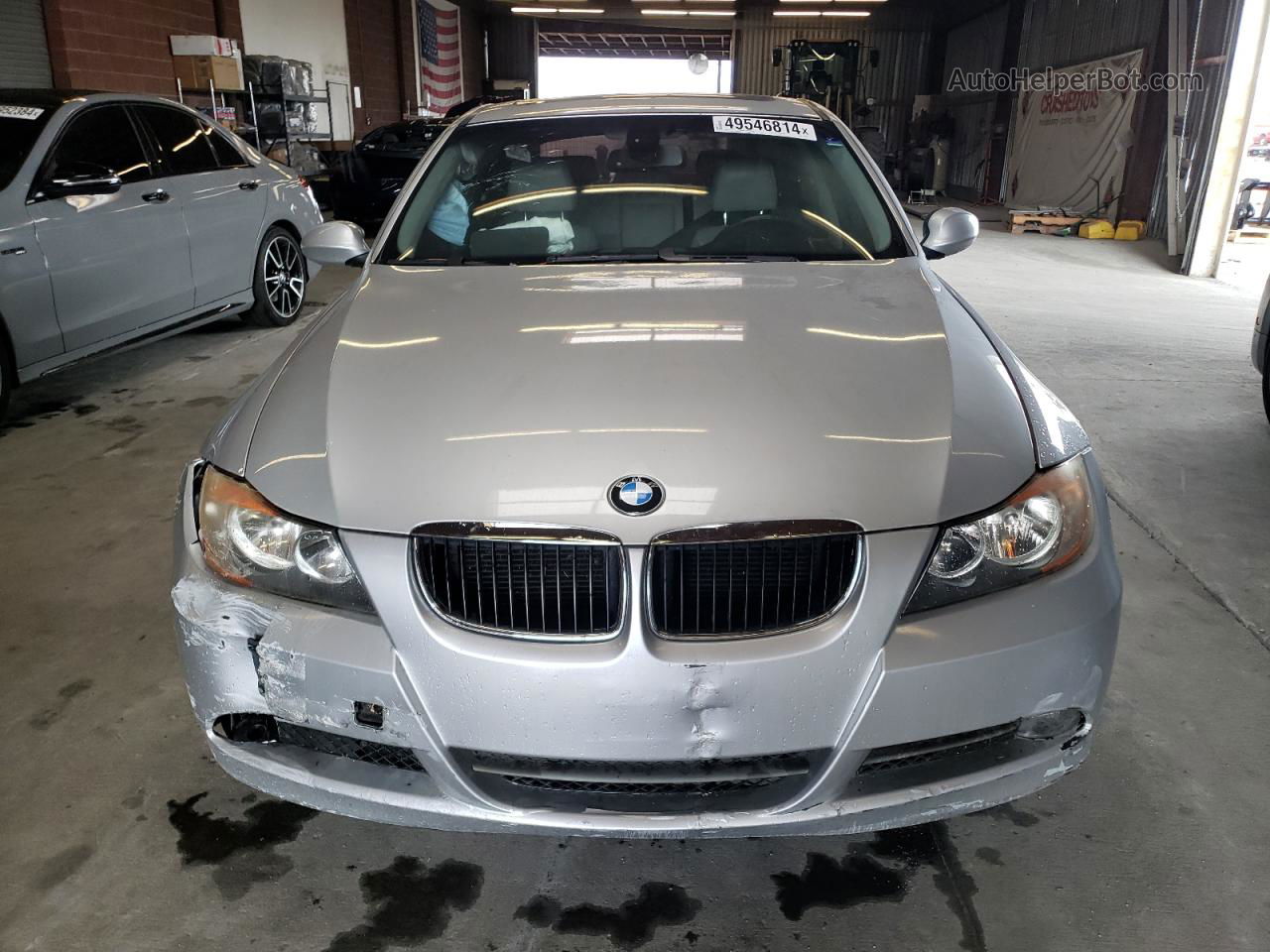 2008 Bmw 328 I Silver vin: WBAVA37558NL46403