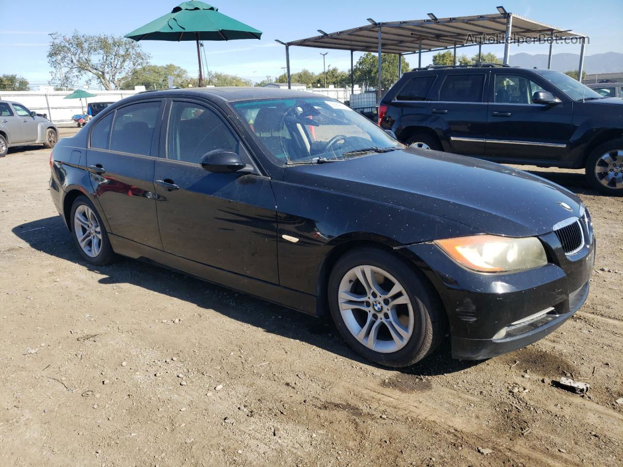 2008 Bmw 328 I Black vin: WBAVA37558NL53805