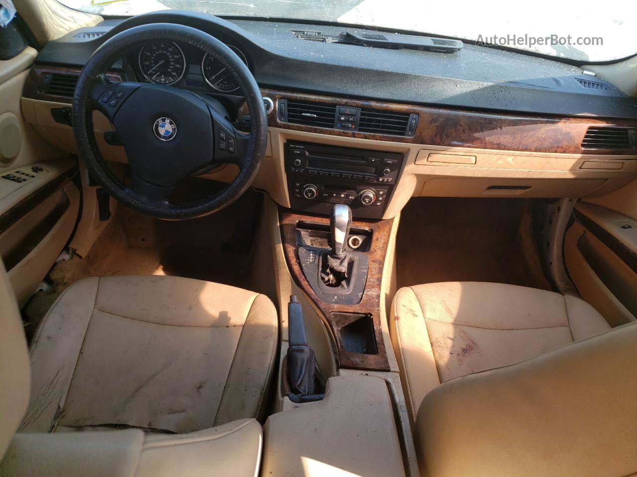 2008 Bmw 328 I Белый vin: WBAVA37568NL19680