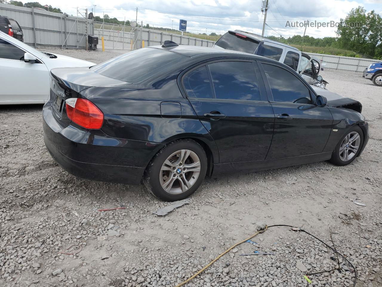 2008 Bmw 328 I Черный vin: WBAVA37568NL43753