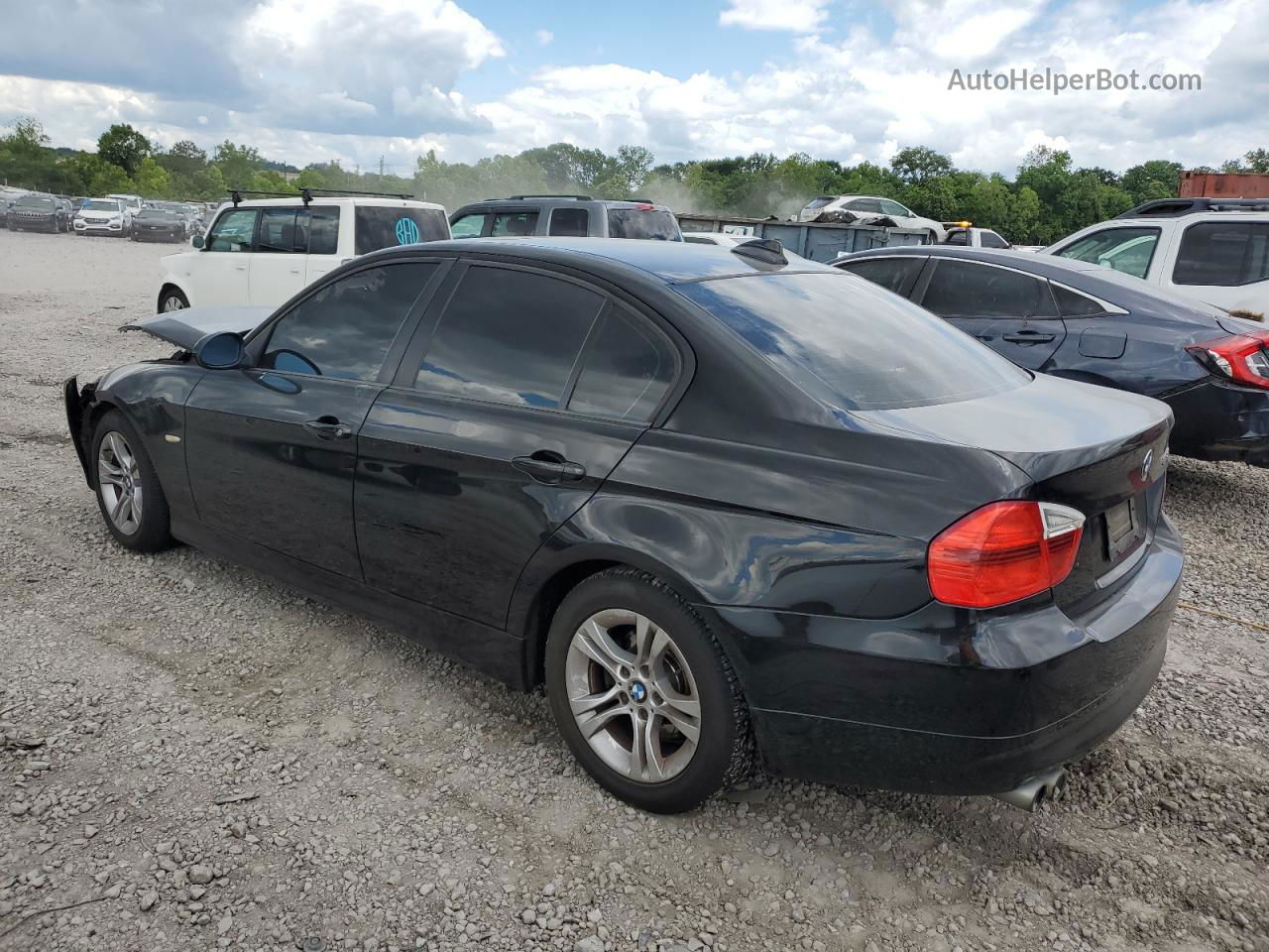 2008 Bmw 328 I Черный vin: WBAVA37568NL43753