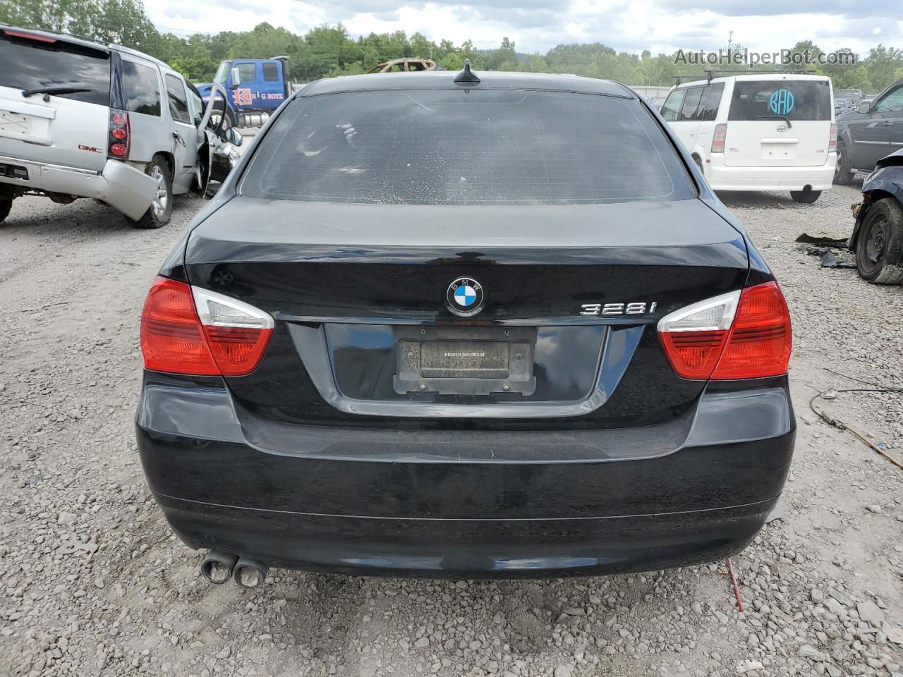 2008 Bmw 328 I Черный vin: WBAVA37568NL43753