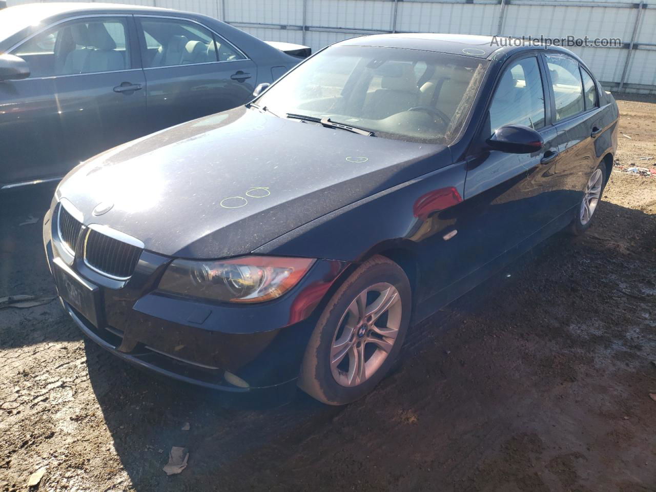 2008 Bmw 328 I Синий vin: WBAVA37578NL57743