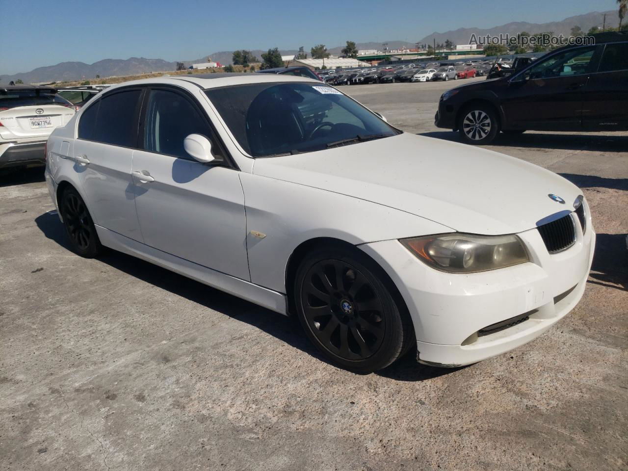 2008 Bmw 328 I White vin: WBAVA37588NL43799