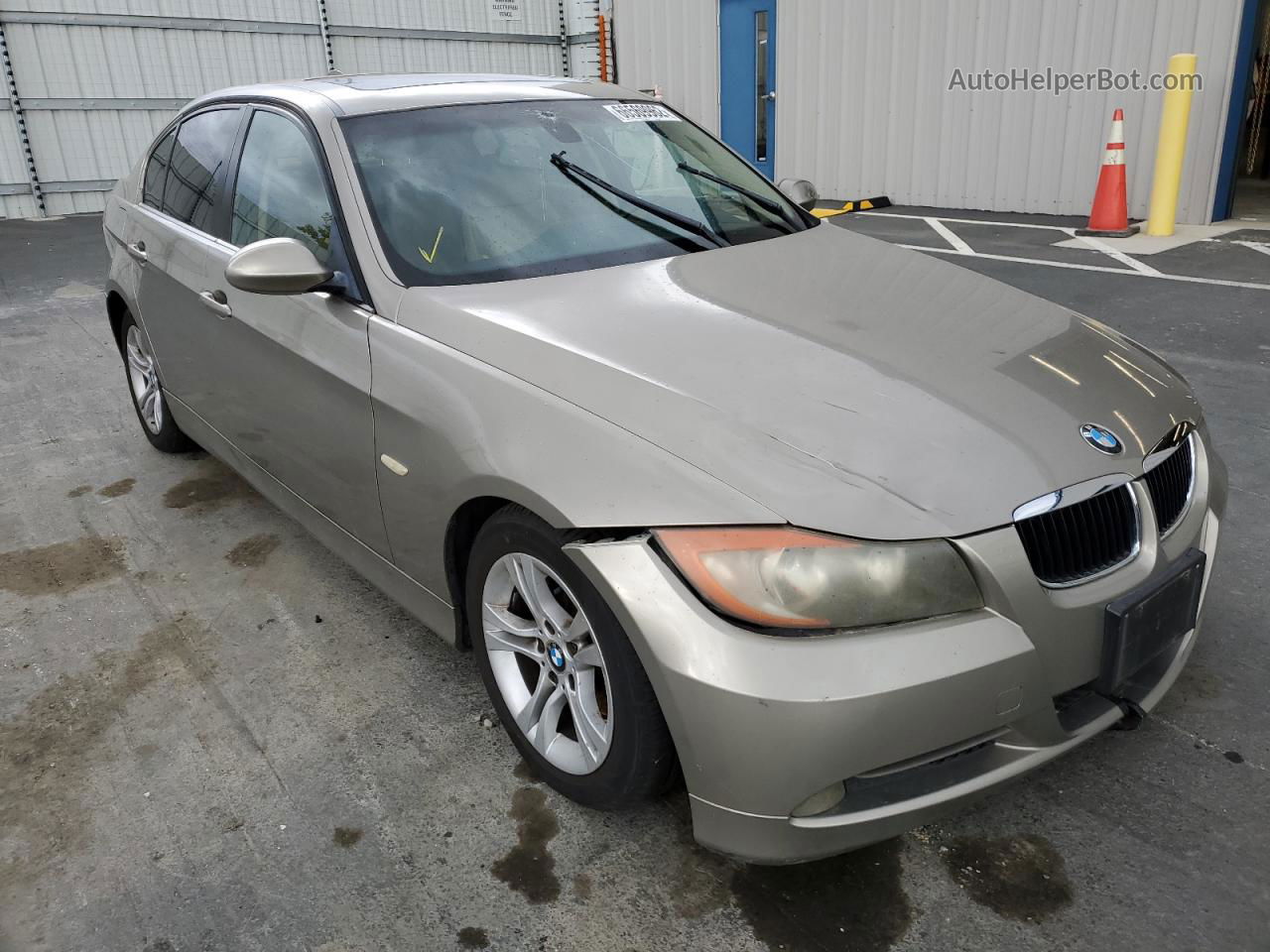 2008 Bmw 328 I Gold vin: WBAVA37588NL45827