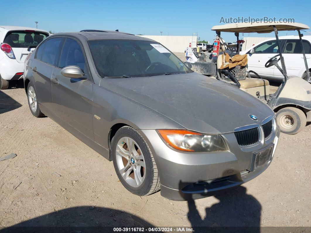 2008 Bmw 328i   Желто-коричневый vin: WBAVA37598NL53158