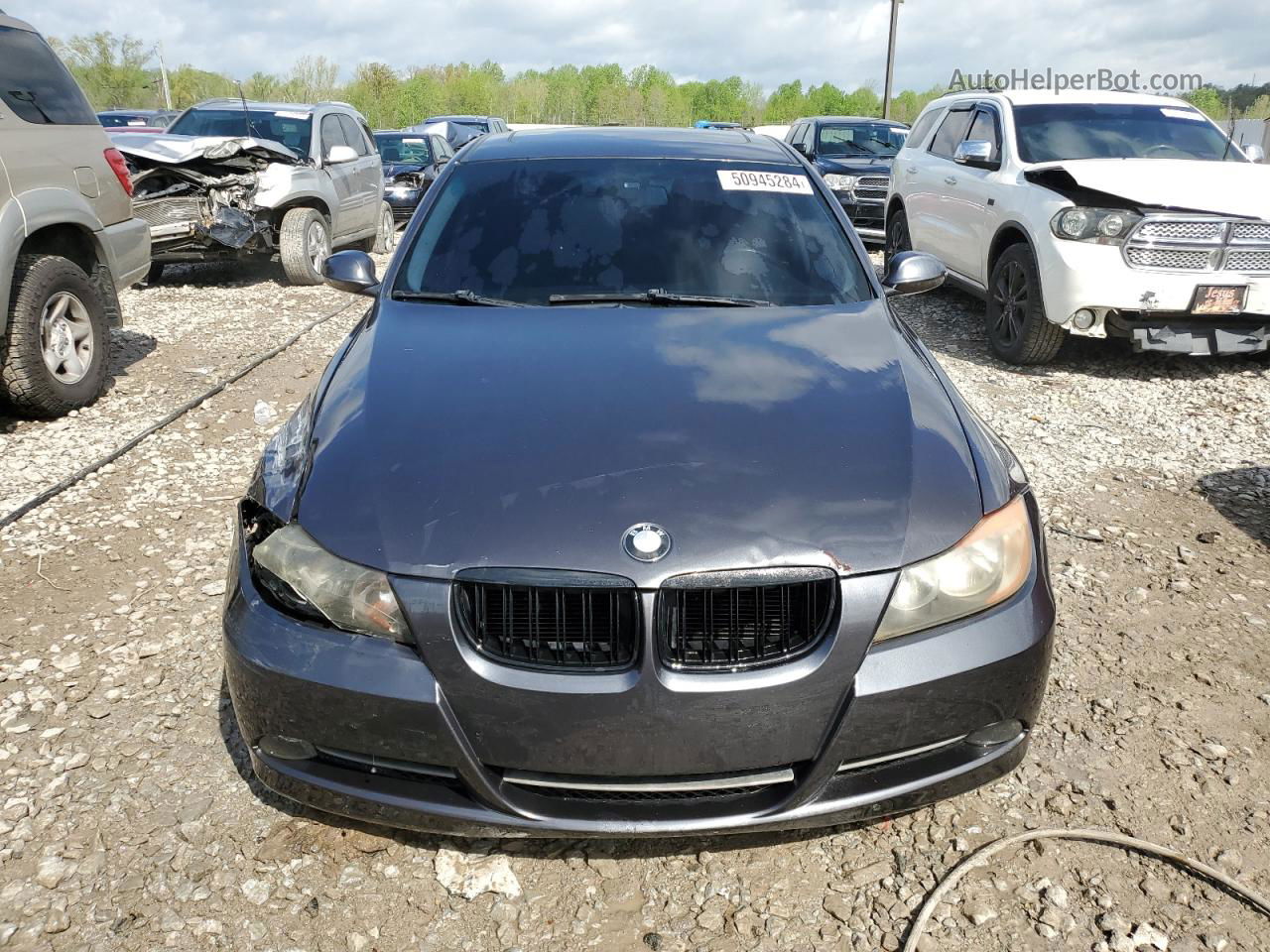 2008 Bmw 328 I Gray vin: WBAVA37598NL55251