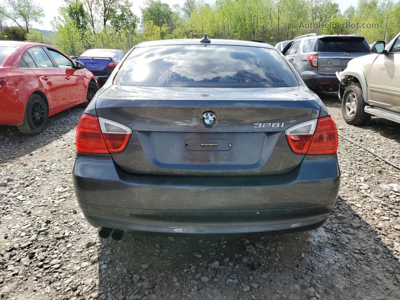 2008 Bmw 328 I Gray vin: WBAVA37598NL55251