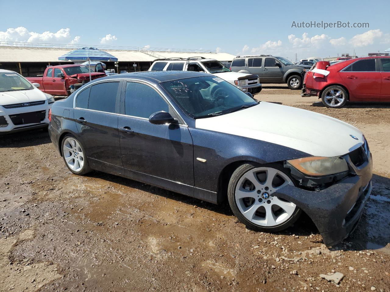 2008 Bmw 335 I Blue vin: WBAVB73518VH24441