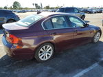 2008 Bmw 335 I Maroon vin: WBAVB73518VH24522