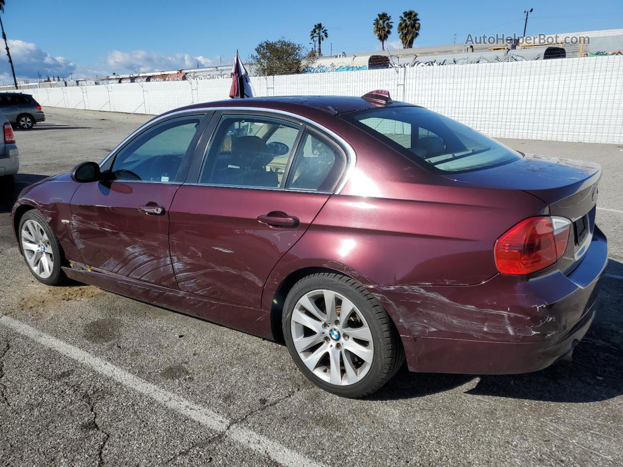 2008 Bmw 335 I Maroon vin: WBAVB73518VH24522