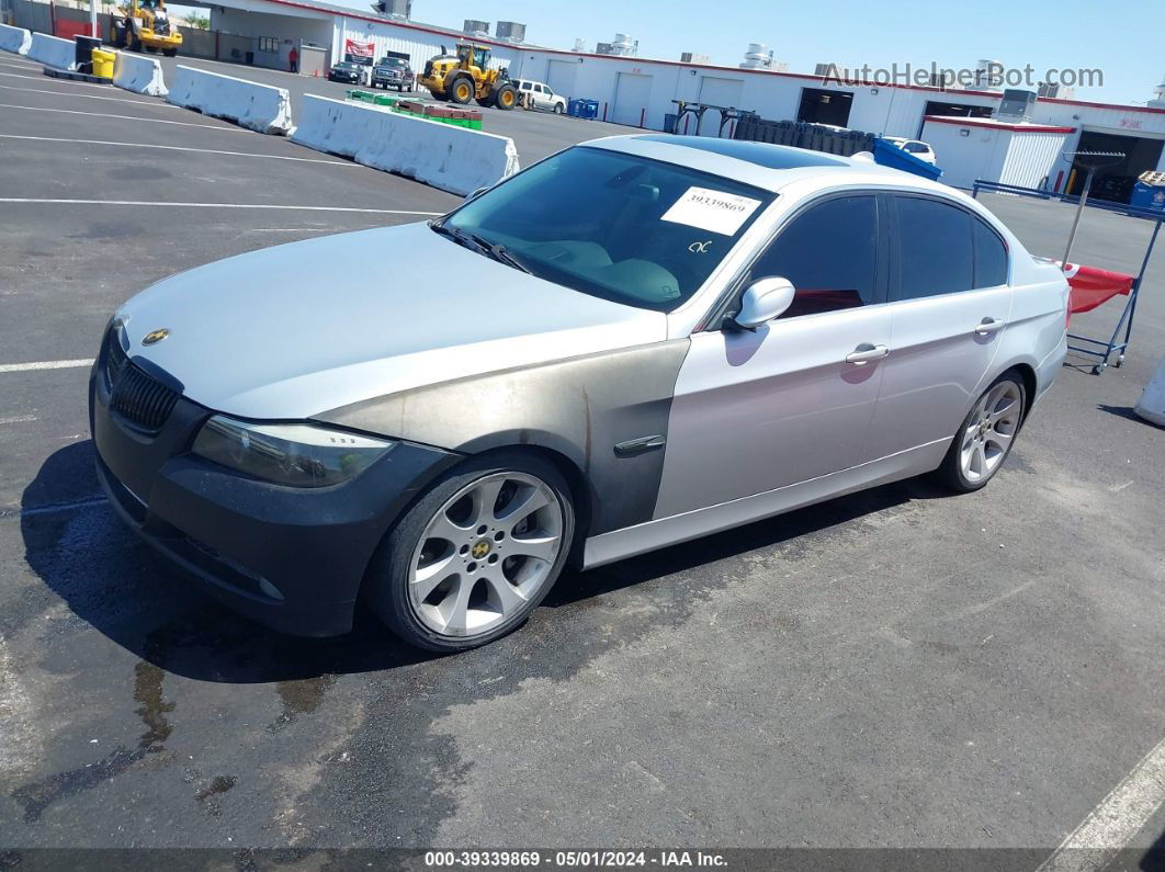 2008 Bmw 335i   Silver vin: WBAVB73548VH24028