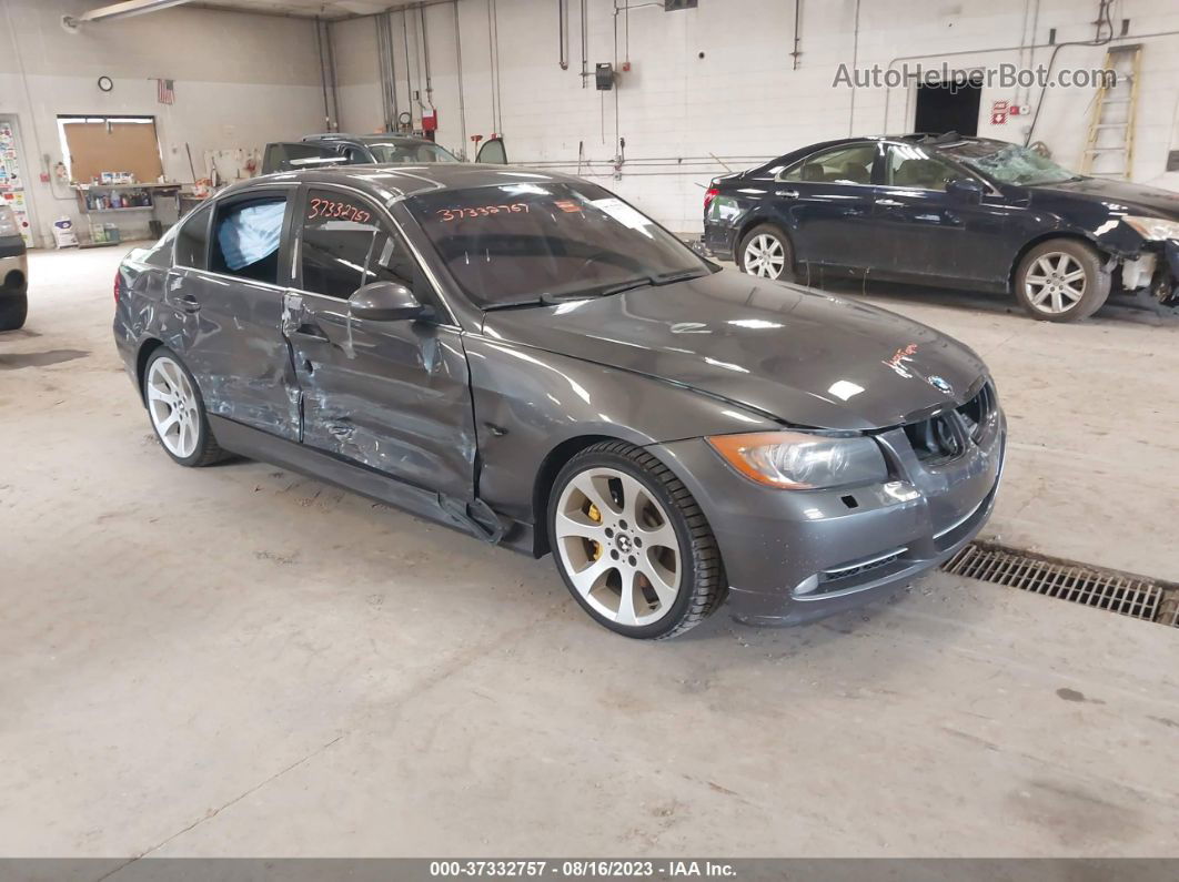 2008 Bmw 3 Series 335i Gray vin: WBAVB73558VH25429