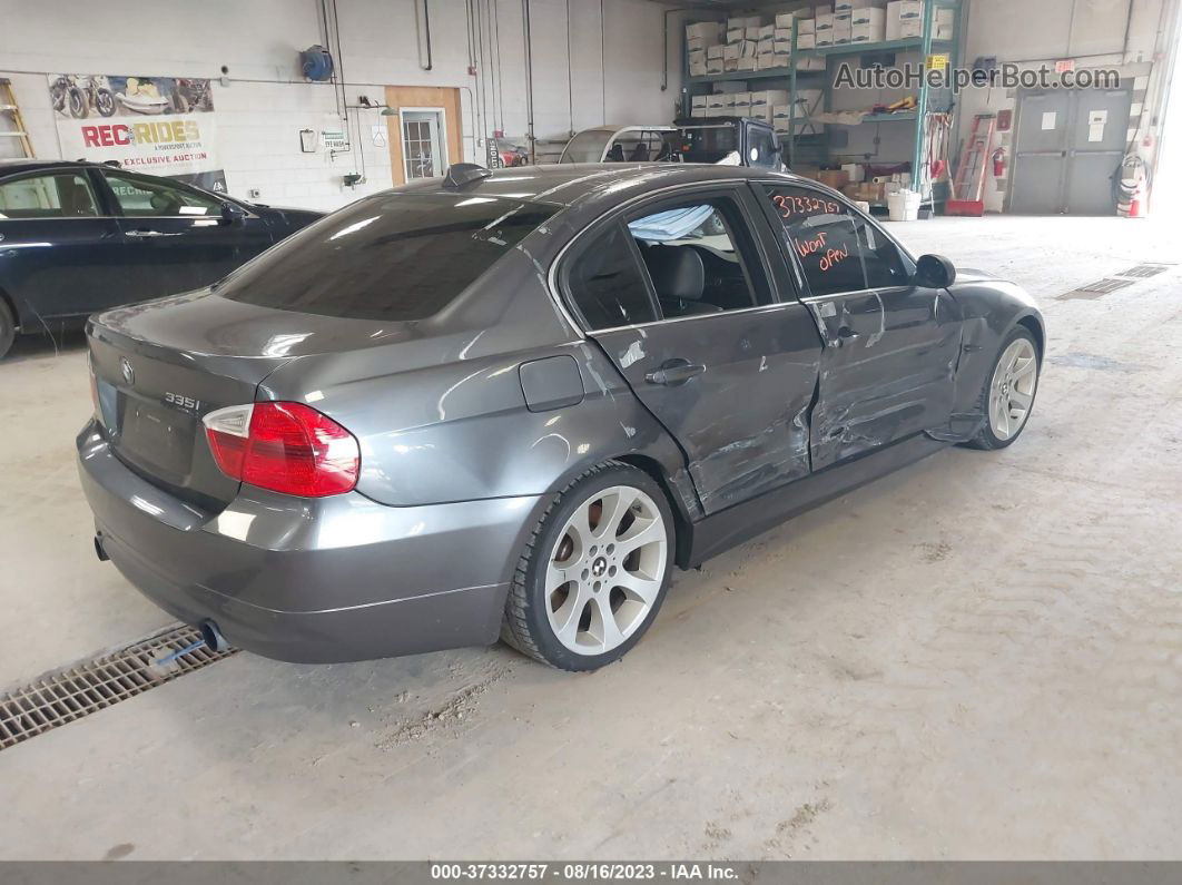 2008 Bmw 3 Series 335i Gray vin: WBAVB73558VH25429