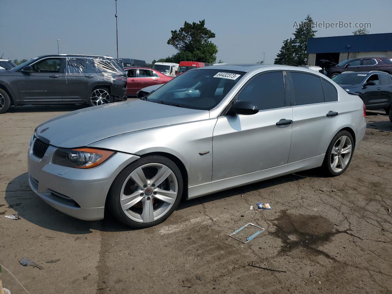 2008 Bmw 335 I Silver vin: WBAVB73568KY65066