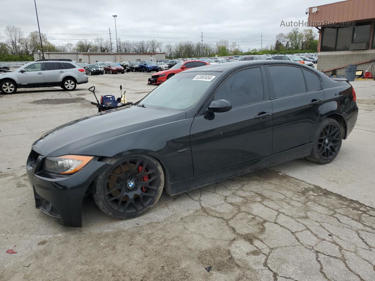 2008 Bmw 335 I Black vin: WBAVB735X8VF51258