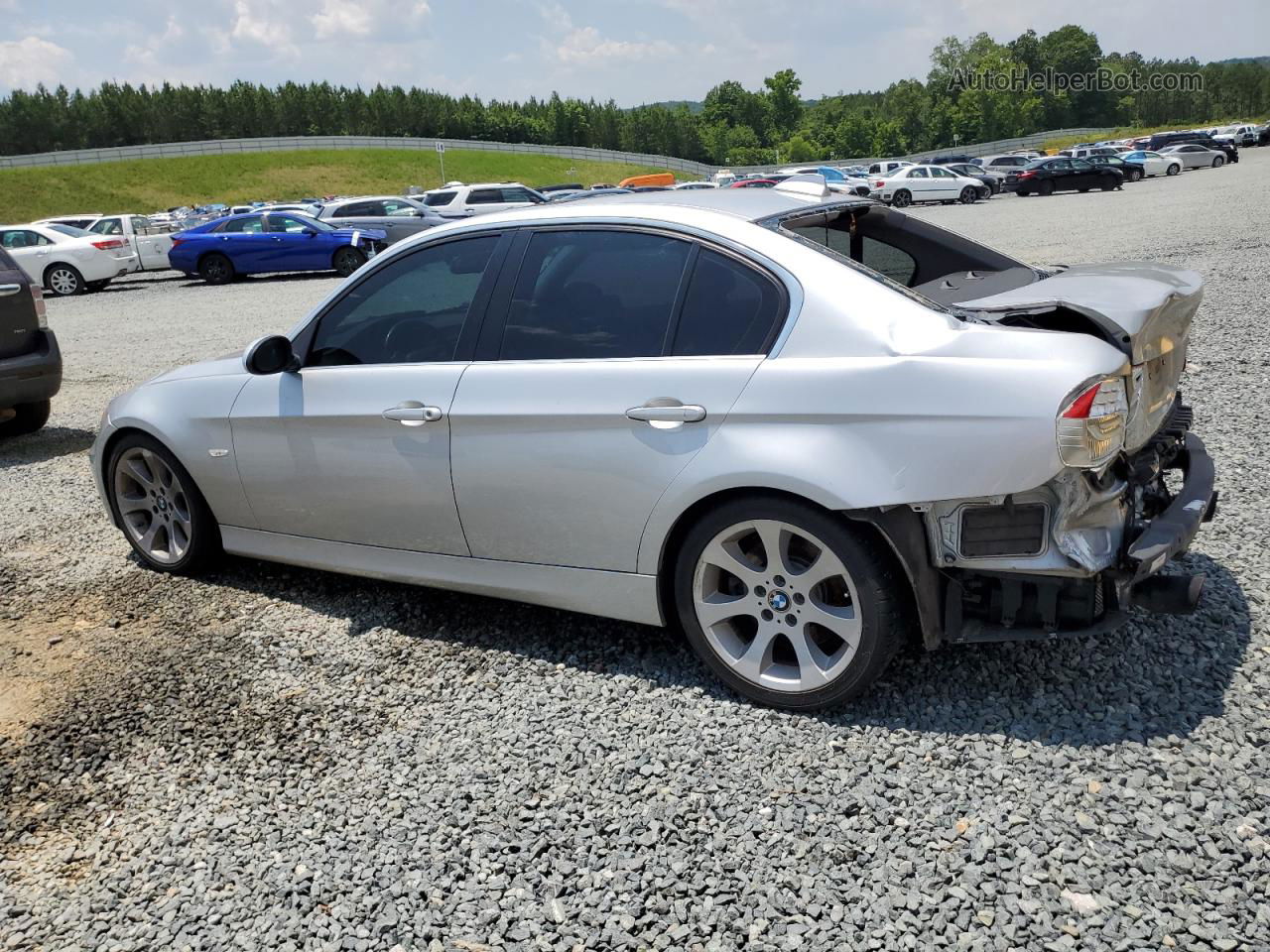 2008 Bmw 335 I Silver vin: WBAVB77518NH79529