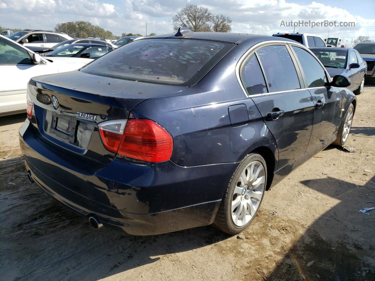 2008 Bmw 335 I Черный vin: WBAVB77538NM05436