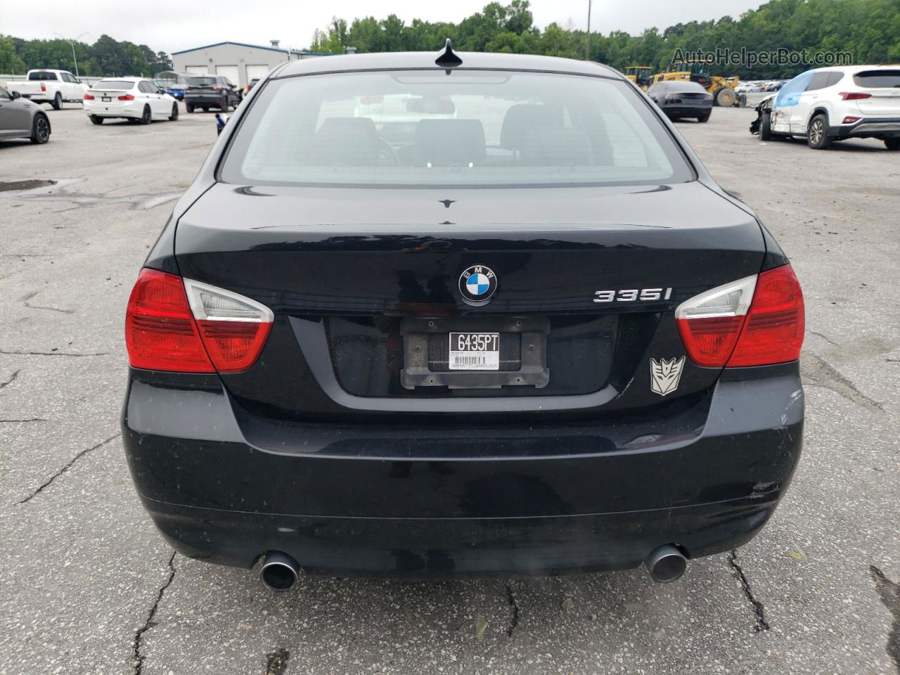 2008 Bmw 335 I Black vin: WBAVB77558NM05289