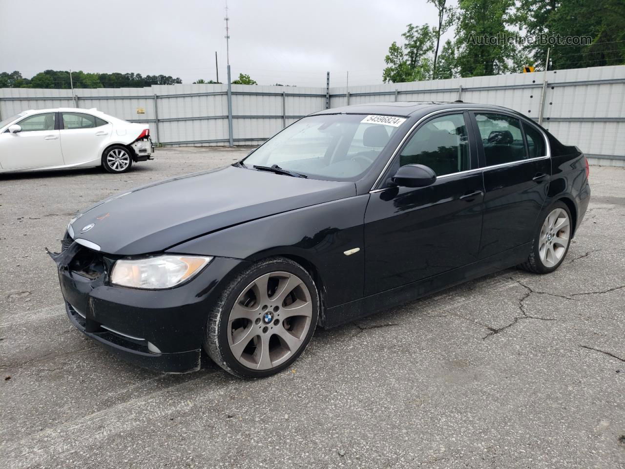 2008 Bmw 335 I Черный vin: WBAVB77558NM05289