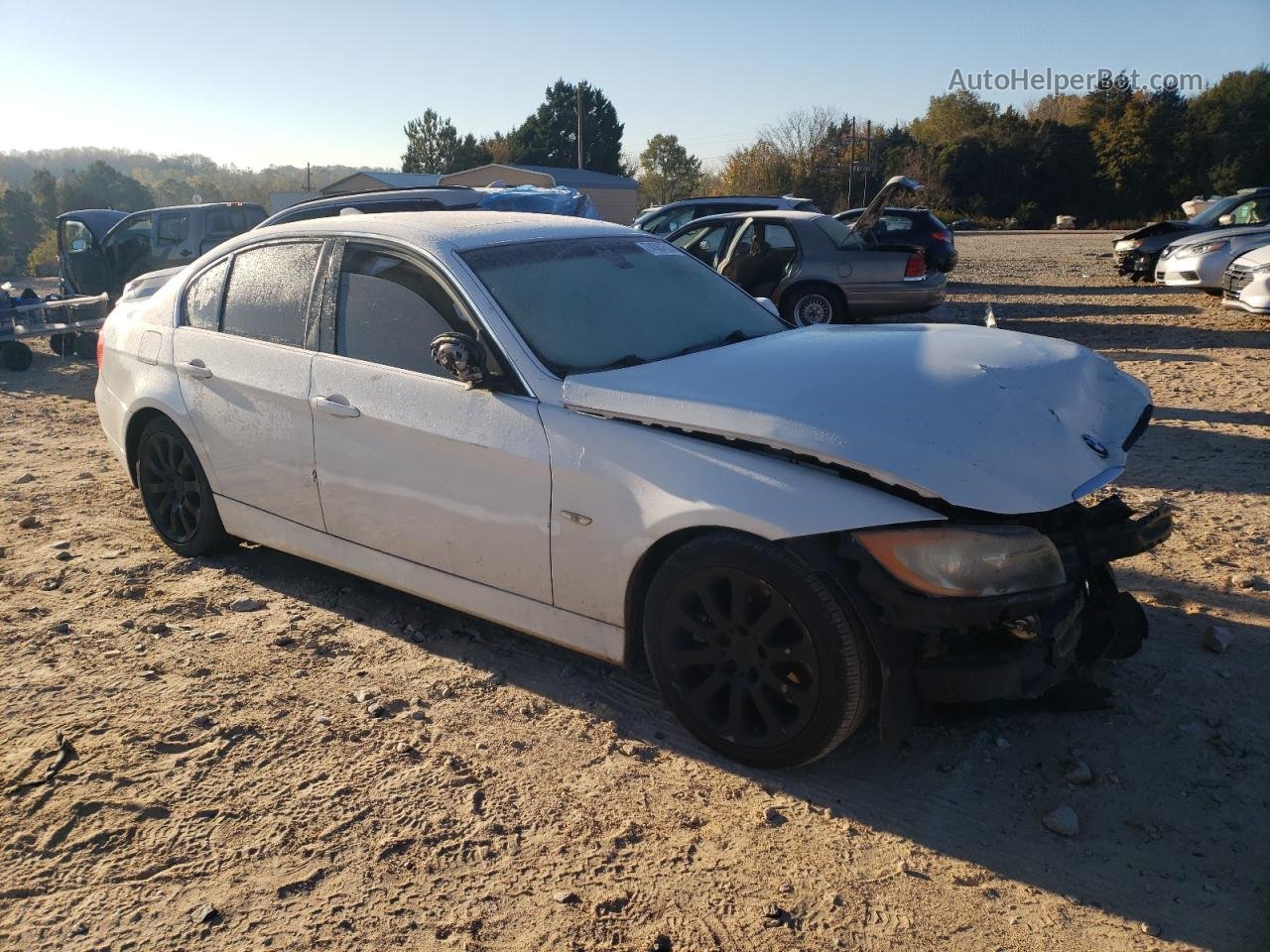 2008 Bmw 335 I White vin: WBAVB77578NH79745