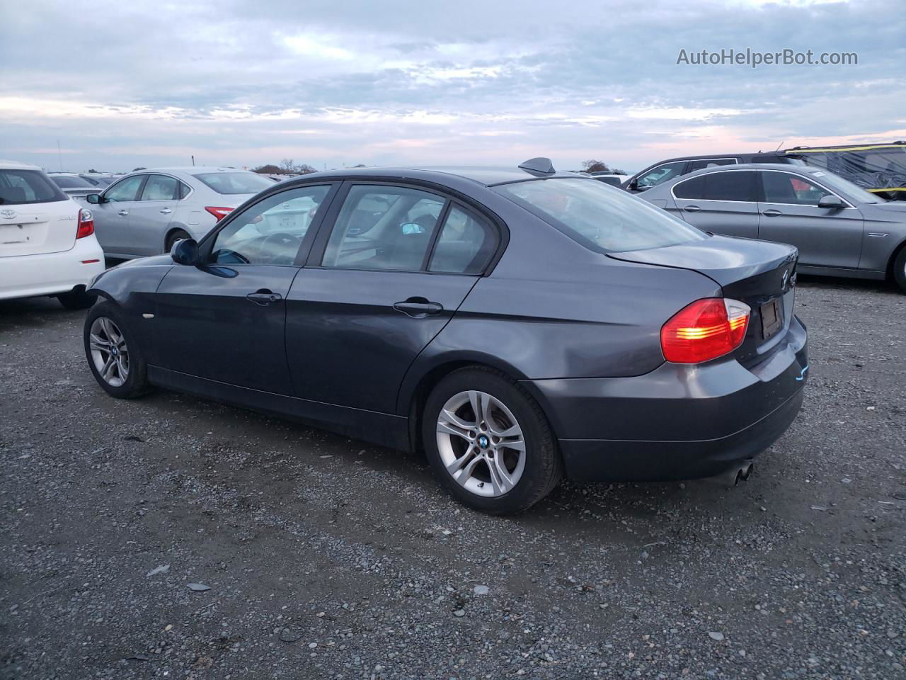 2008 Bmw 328 I Sulev Gray vin: WBAVC53508F010440