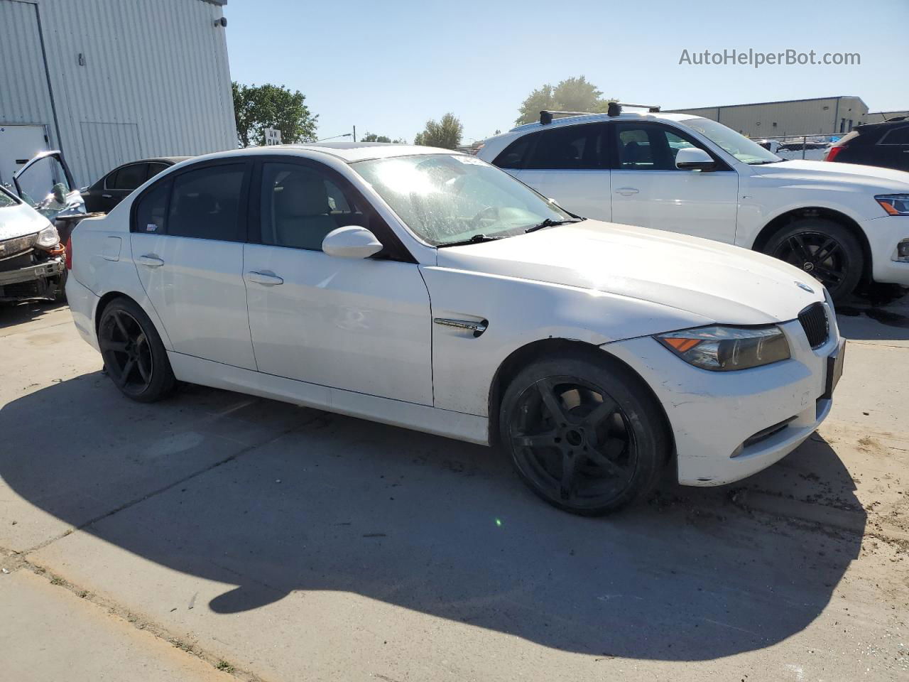 2008 Bmw 328 I Sulev White vin: WBAVC53508FZ88047