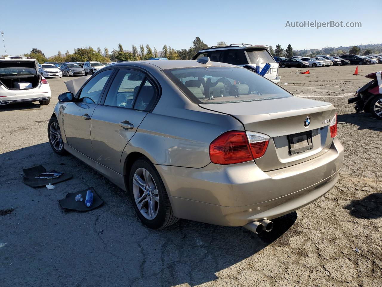 2008 Bmw 328 I Sulev Beige vin: WBAVC53528FZ87885