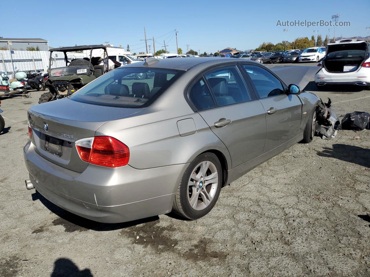 2008 Bmw 328 I Sulev Бежевый vin: WBAVC53528FZ87885