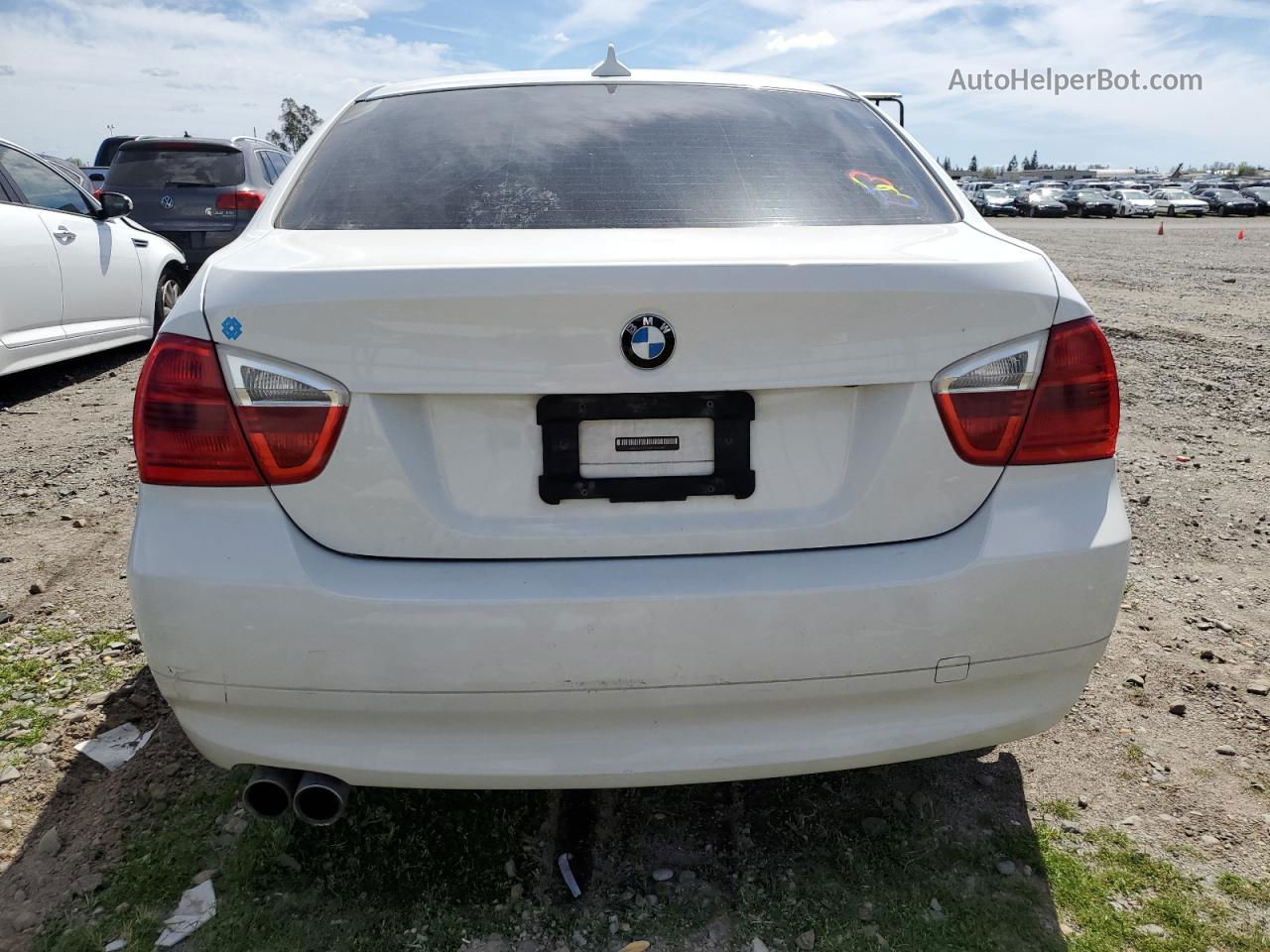 2008 Bmw 328 I Sulev Белый vin: WBAVC53538FZ82789