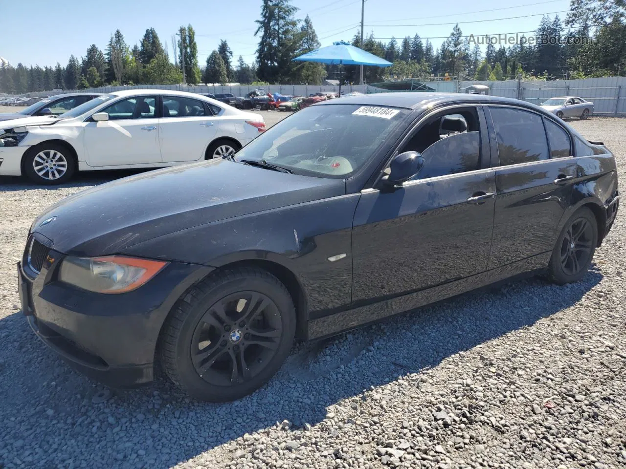 2008 Bmw 328 I Sulev Black vin: WBAVC53538FZ83389