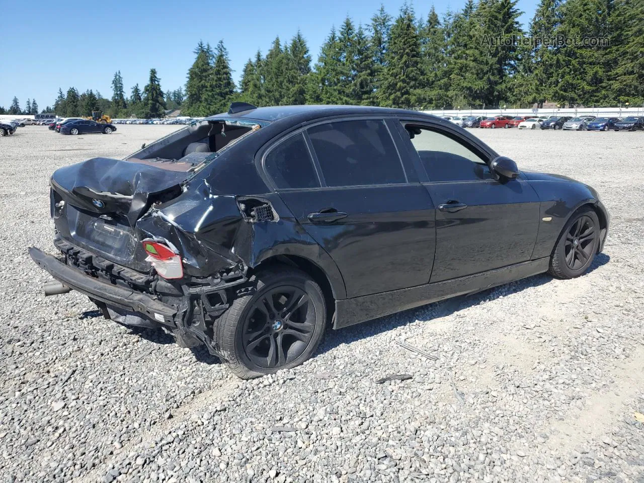 2008 Bmw 328 I Sulev Black vin: WBAVC53538FZ83389