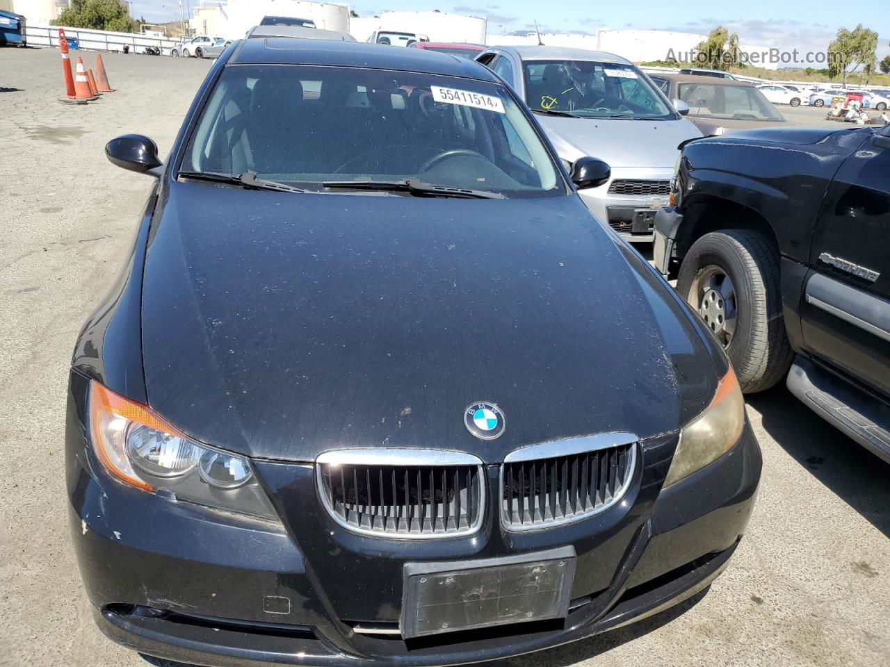 2008 Bmw 328 I Sulev Black vin: WBAVC53538FZ83912