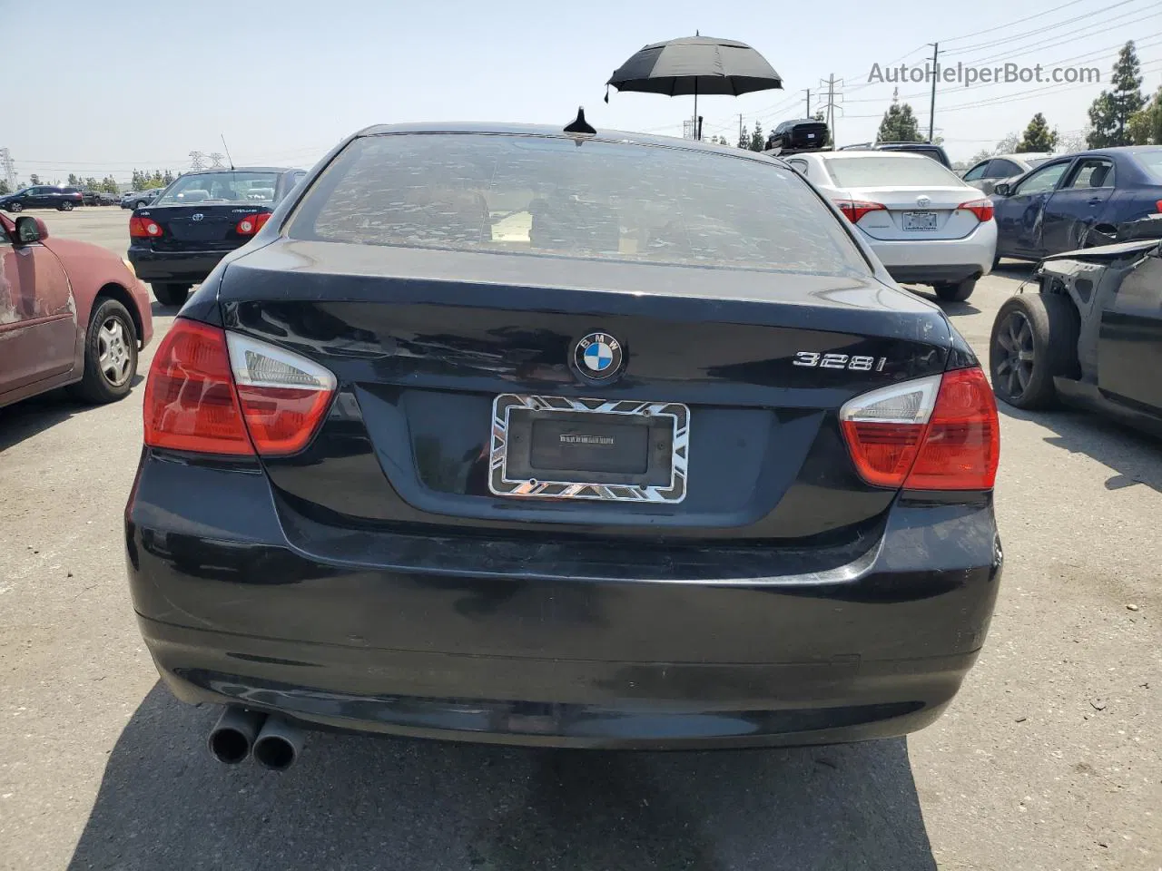 2008 Bmw 328 I Sulev Black vin: WBAVC53548FZ83871