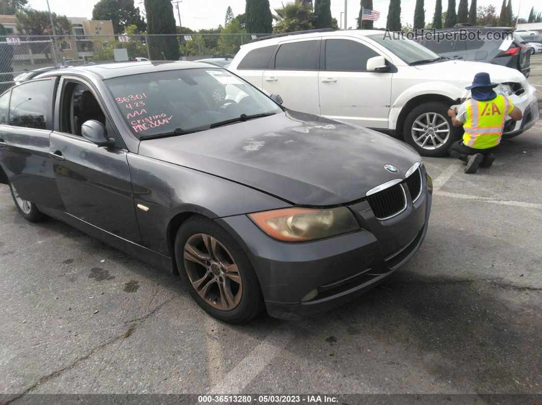 2008 Bmw 3 Series 328i Gray vin: WBAVC53558FZ85029